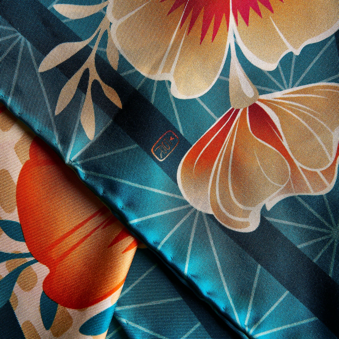 Desert Poppy Silk Scarf - Classic Size