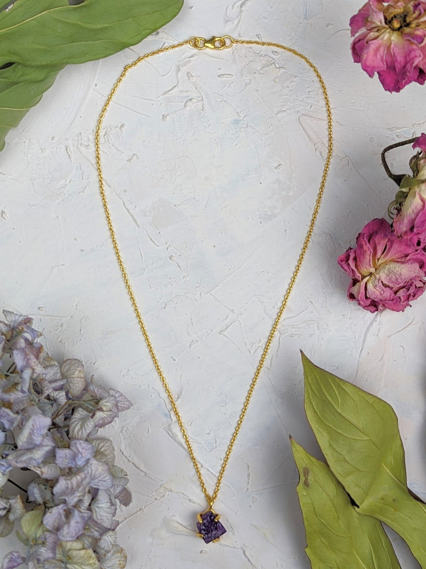 Raw Amethyst Necklace