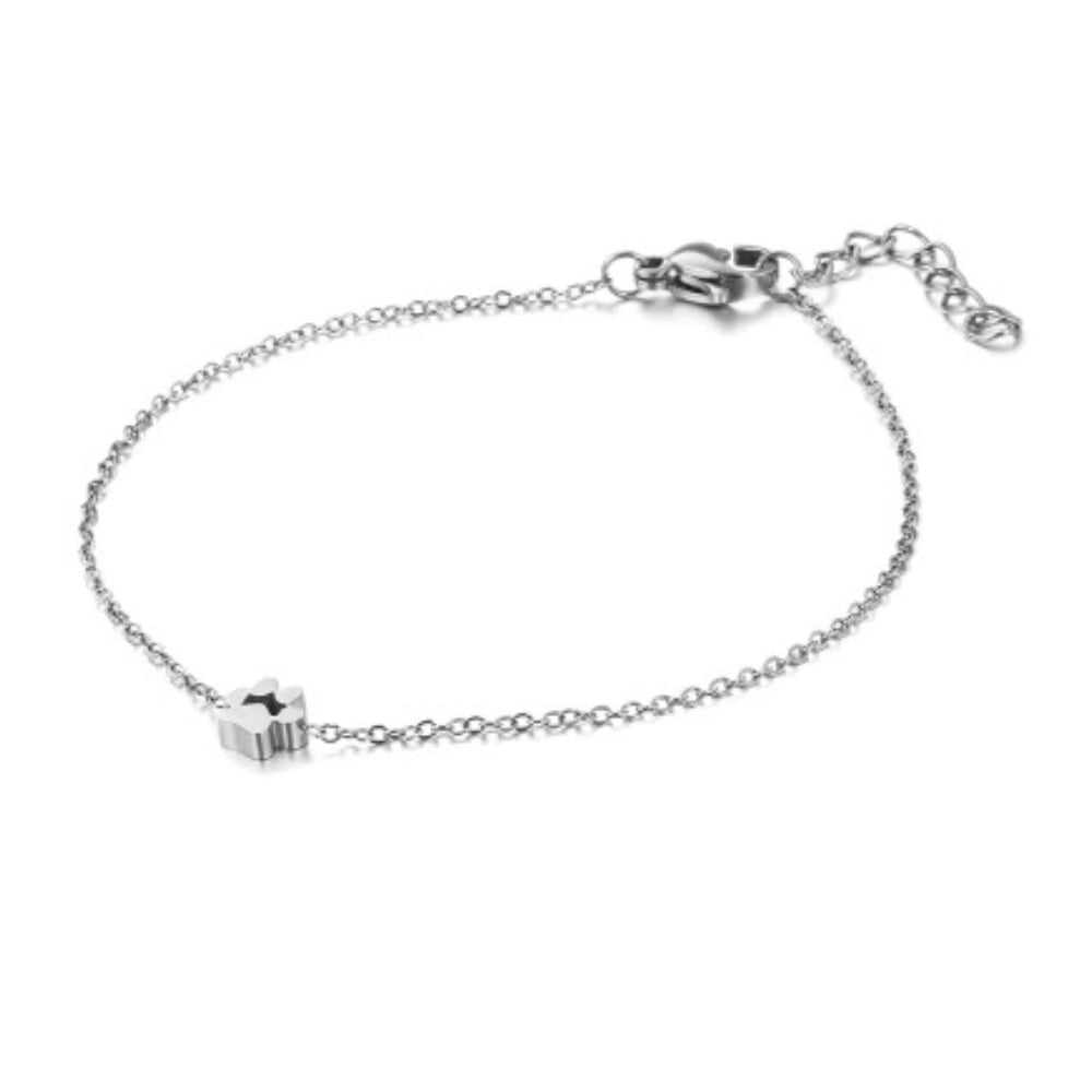 Pawfect Minimalist Mini Paw Charm Bracelet Adjustable