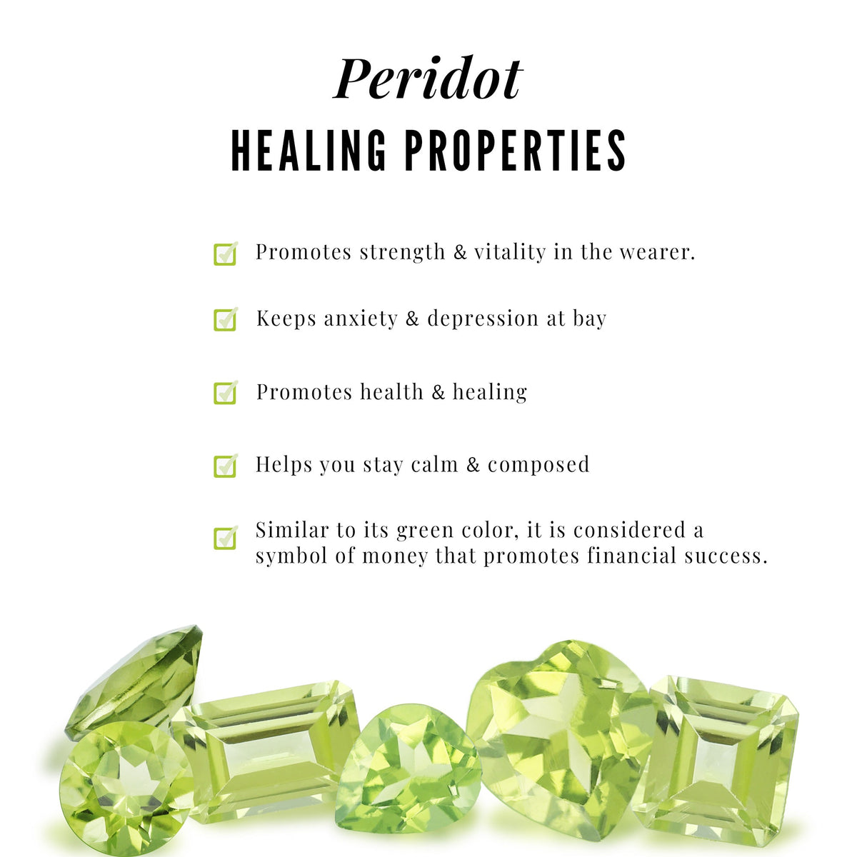 1 Carat Pear Shaped Peridot And Diamond Engagement Ring