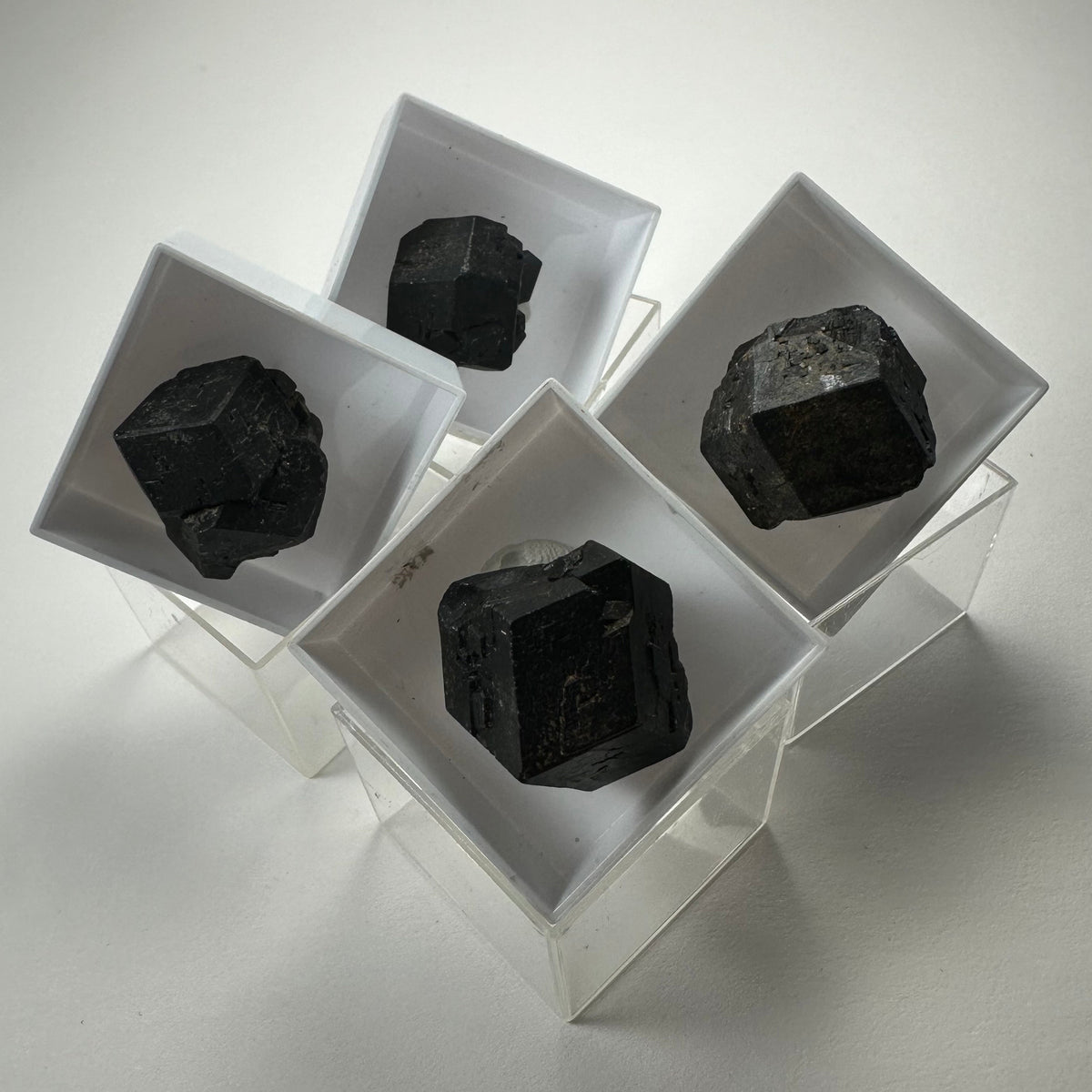 Thumbnail Specimens in Acrylic Box from Morocco