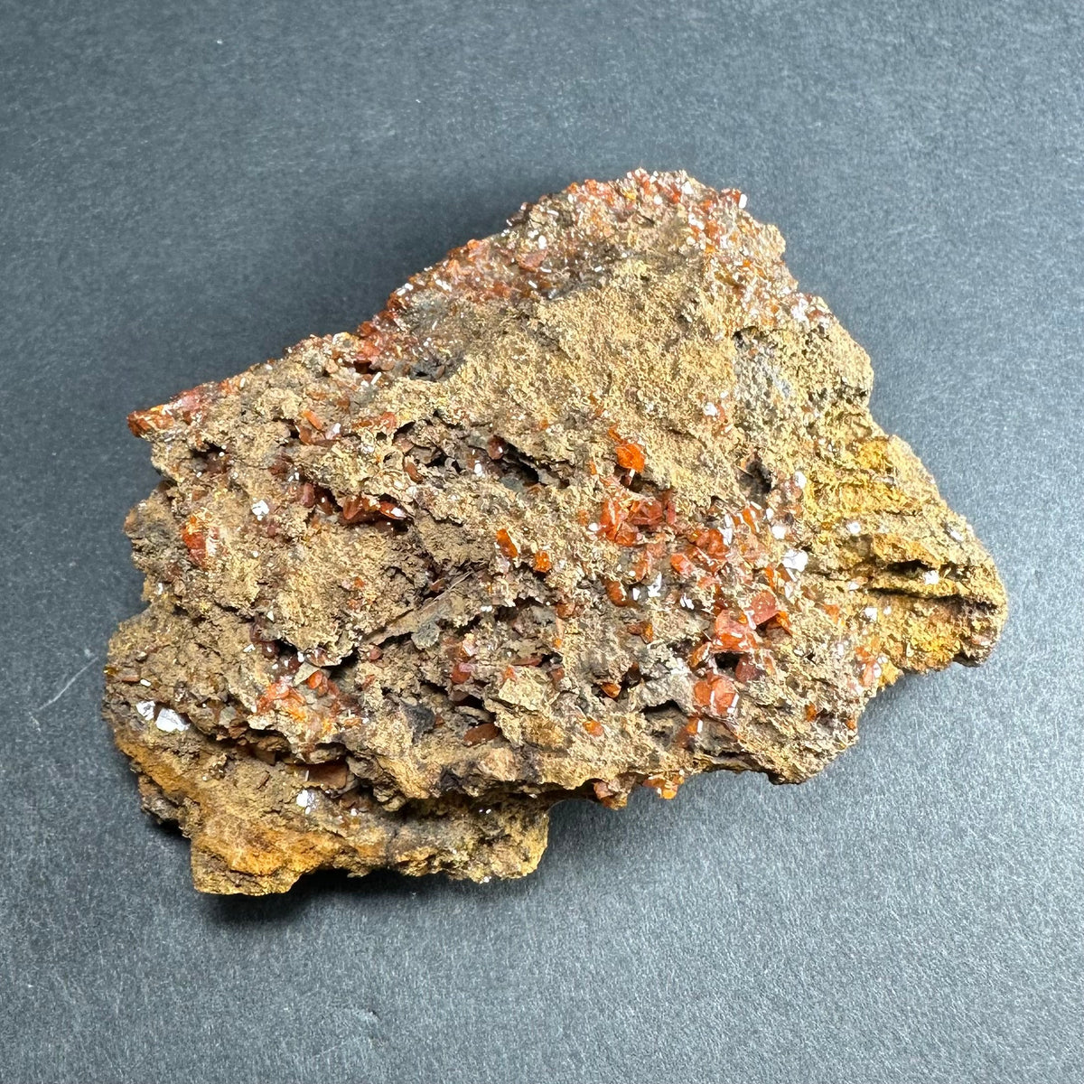 Wulfenite Crystals on Matrix from China
