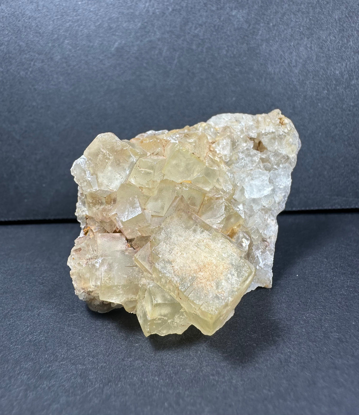 Yellow Fluorite Cluster