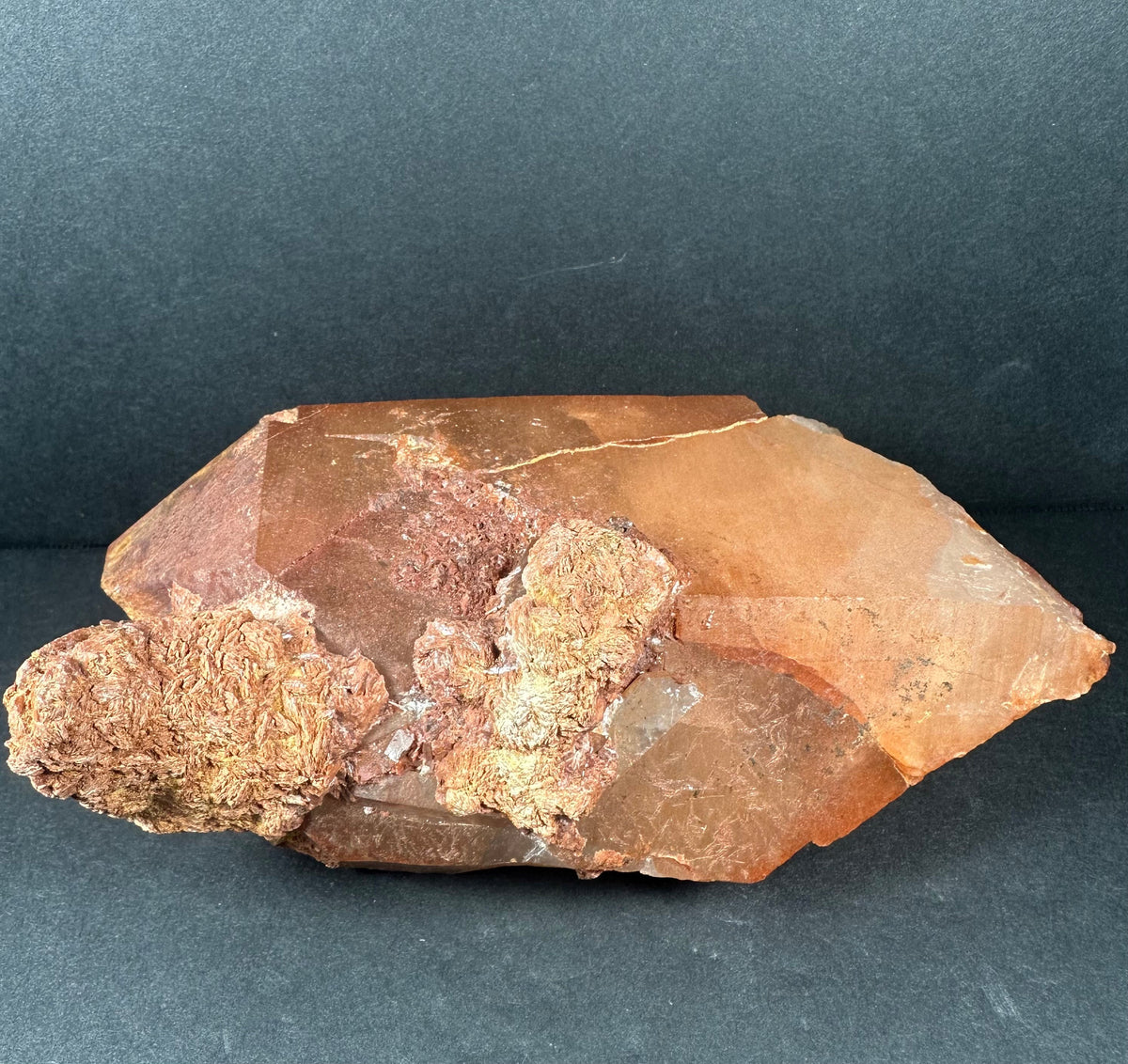Tangerine Quartz Cluster Atlas mountains, Morocco
