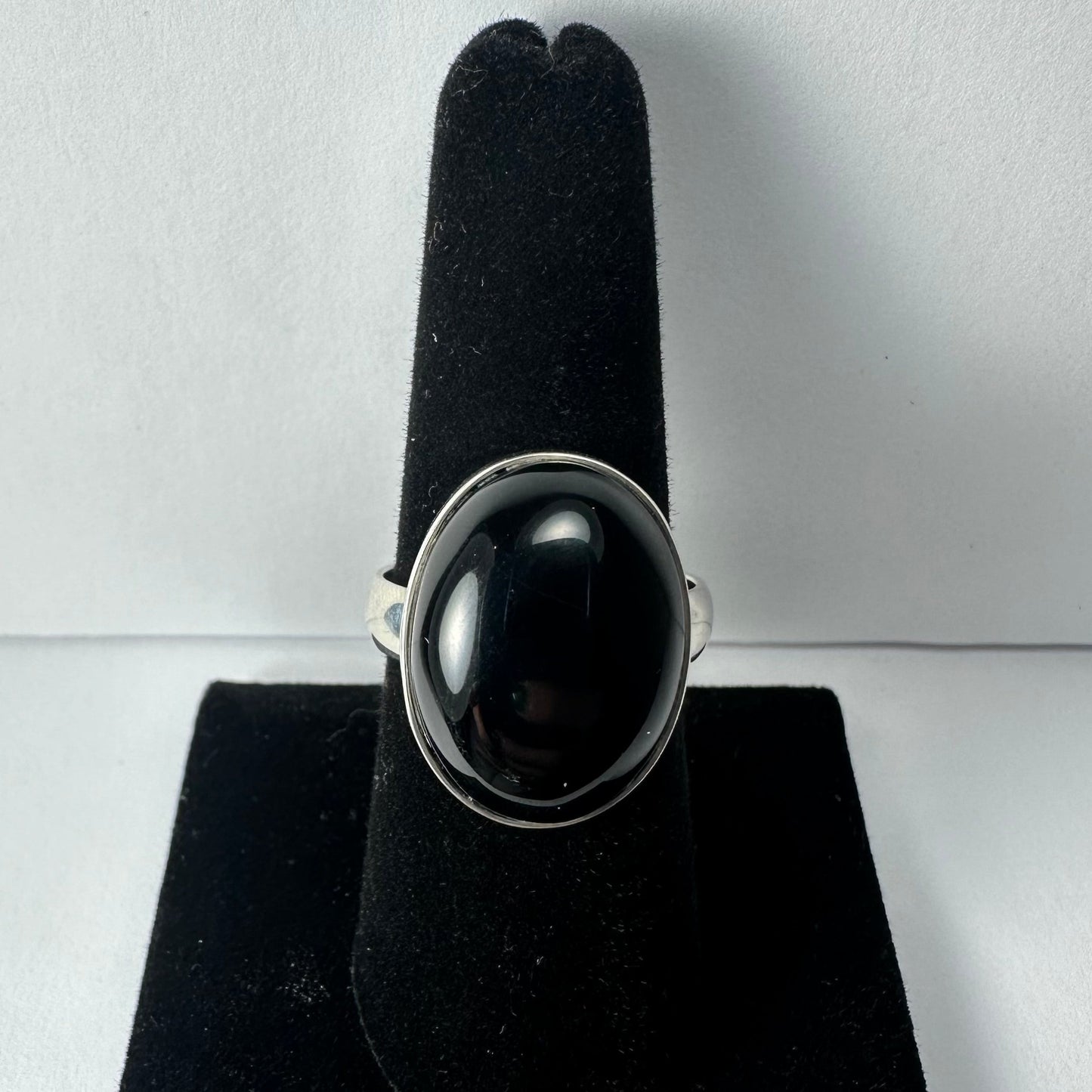 Black Onyx Ring - Size 8.5