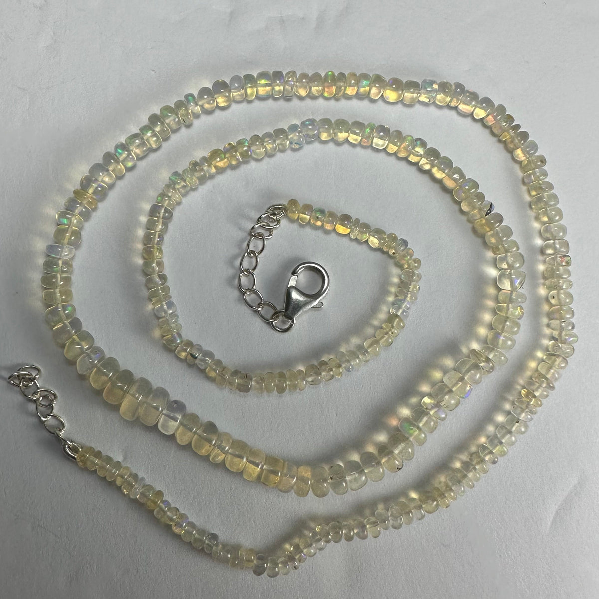 Welo Opal Graduated Bead Necklace Ethiopia