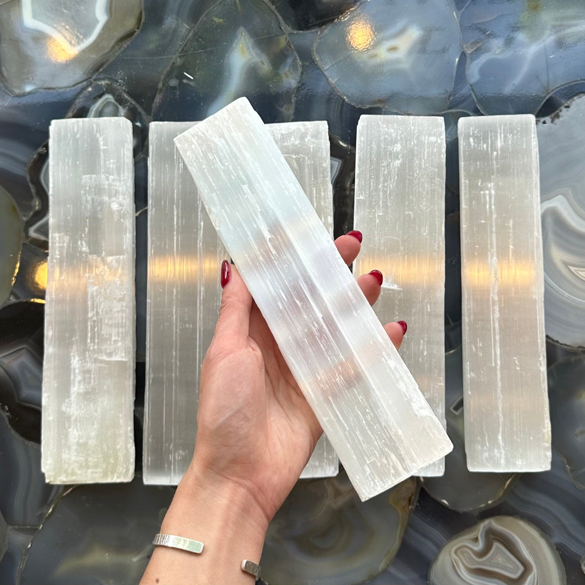 Rough Selenite Bar (L)