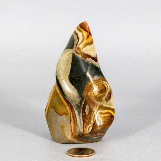 Polychrome Jasper Crystal Flame Polished Madagascar