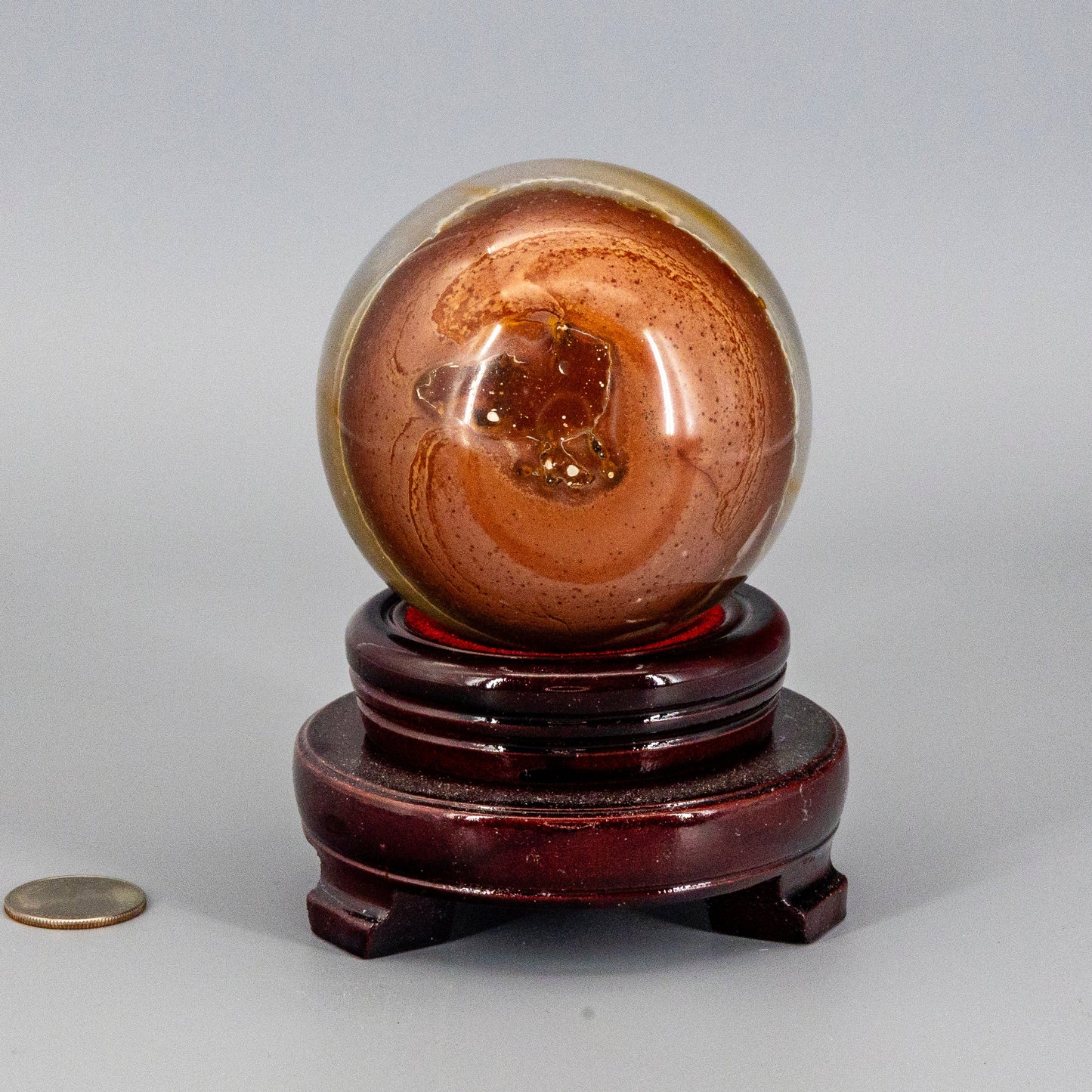 Polychrome Jasper Sphere w/t Stand 85mm