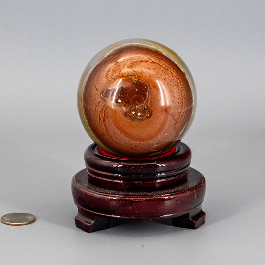 Polychrome Jasper Sphere w/t Stand 85mm