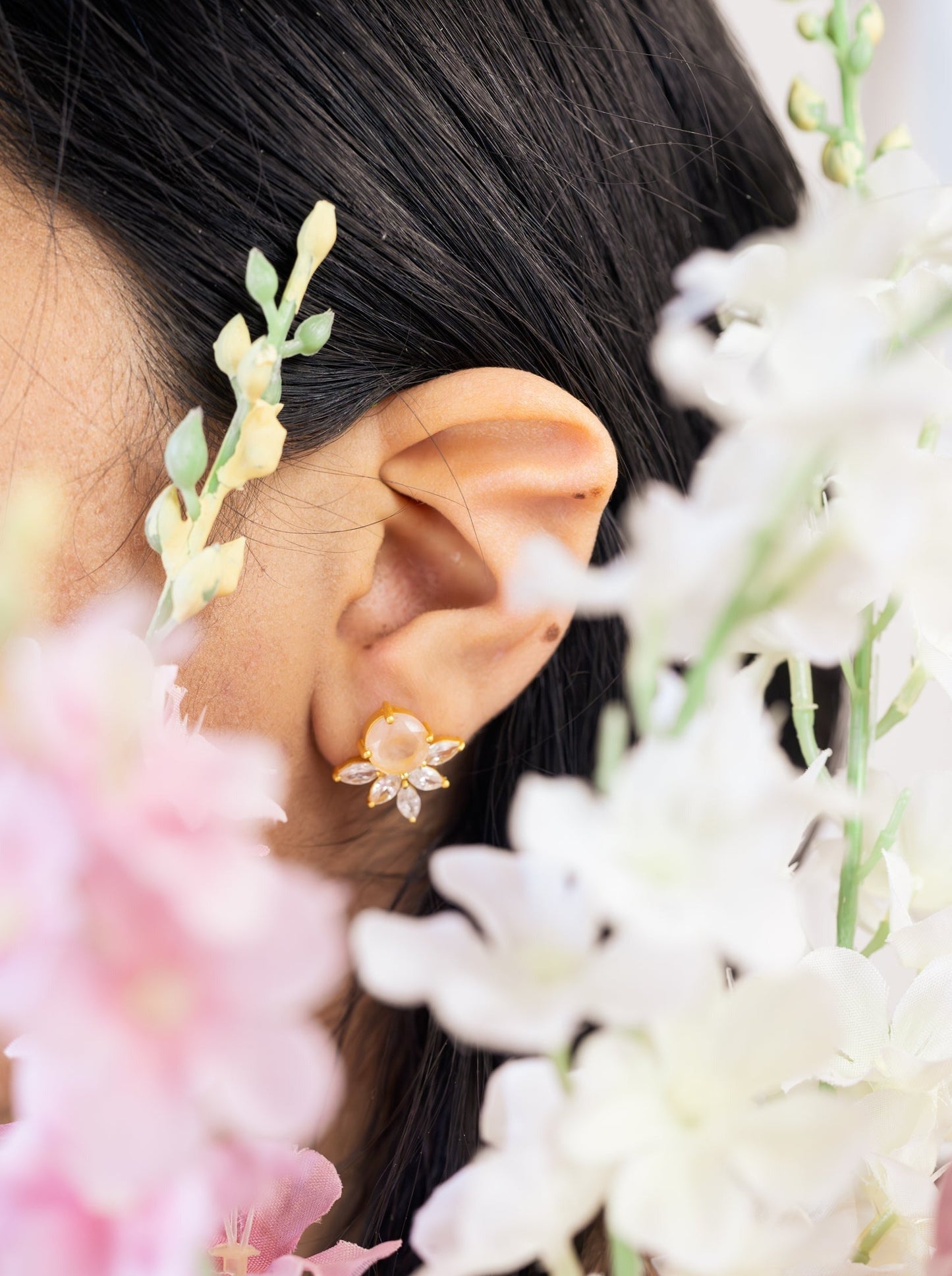 Blooming Fan Studs