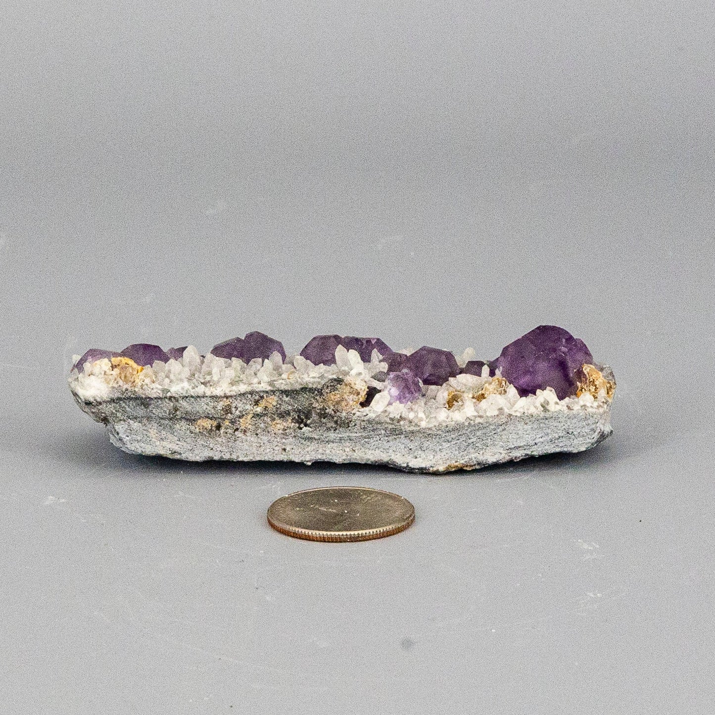 Purple Fluorite Cubes on Calcite "Nubbies"