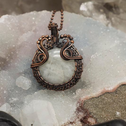 Quartz Wire Wrap Crystal Pendant