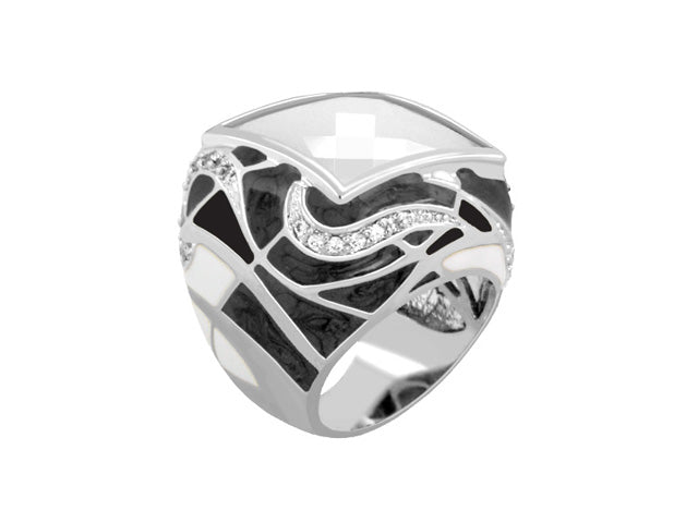 Bold Splash On Cocktail Ring