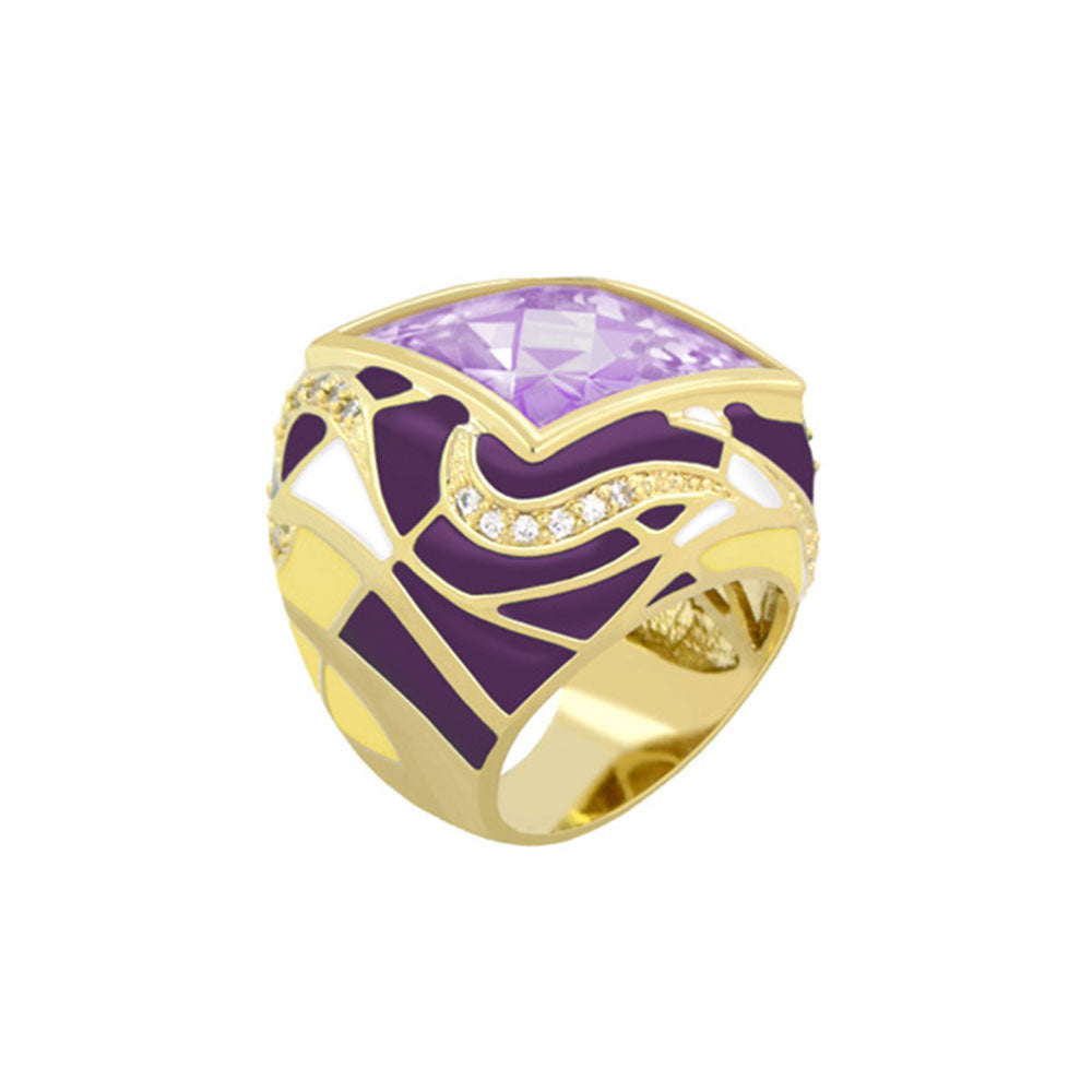 Bold Splash On Cocktail Ring