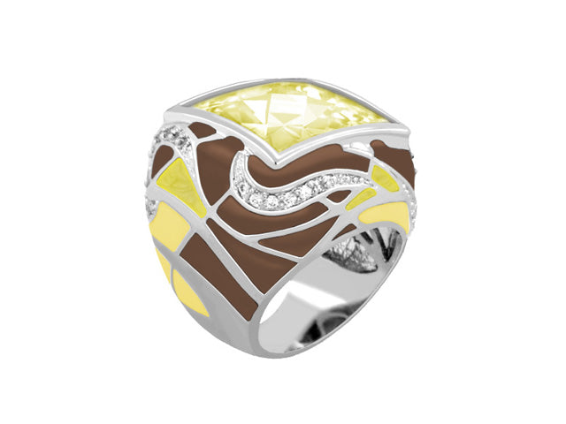 Bold Splash On Cocktail Ring