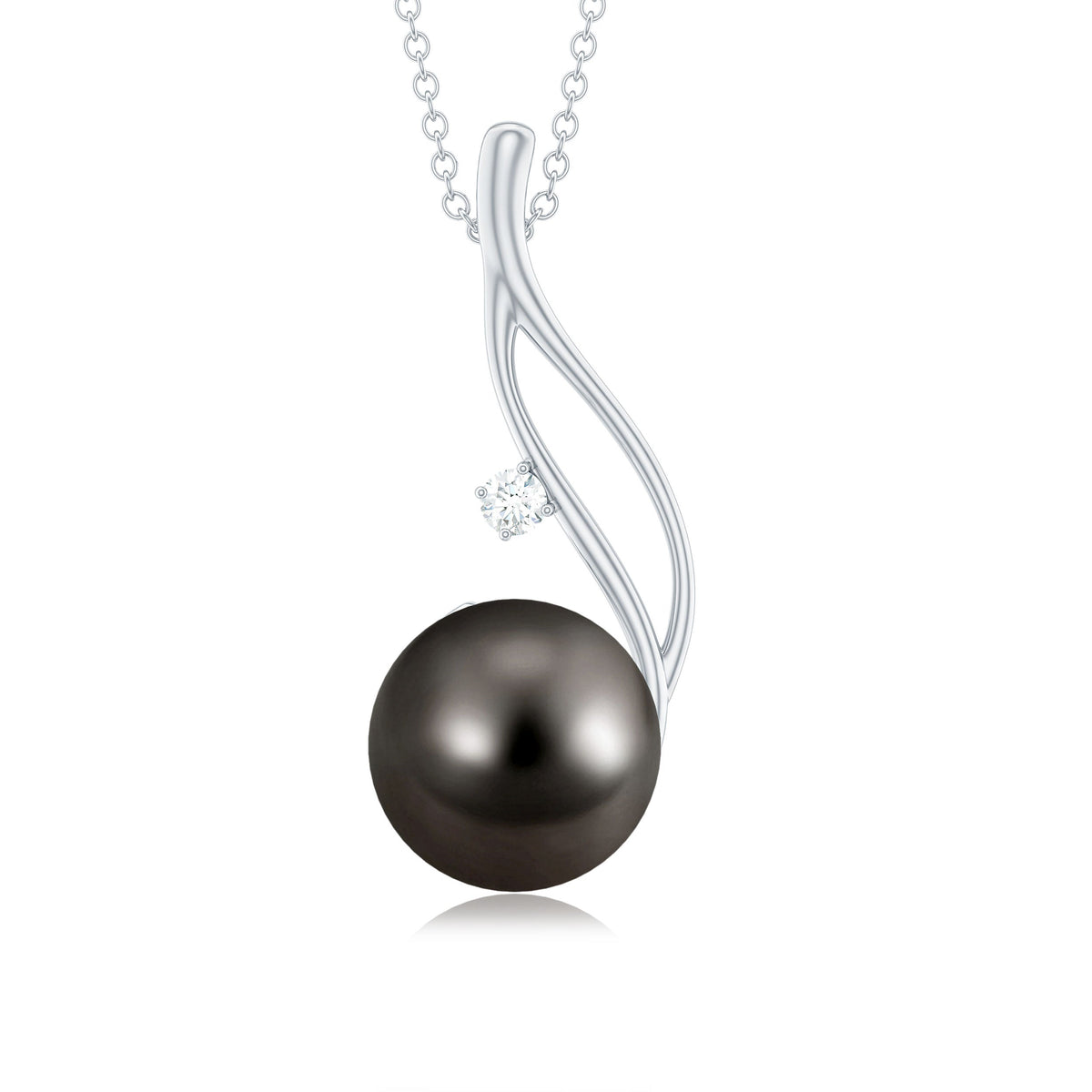8 Carat Tahitian Pearl Drop Pendant with Hidden Bail