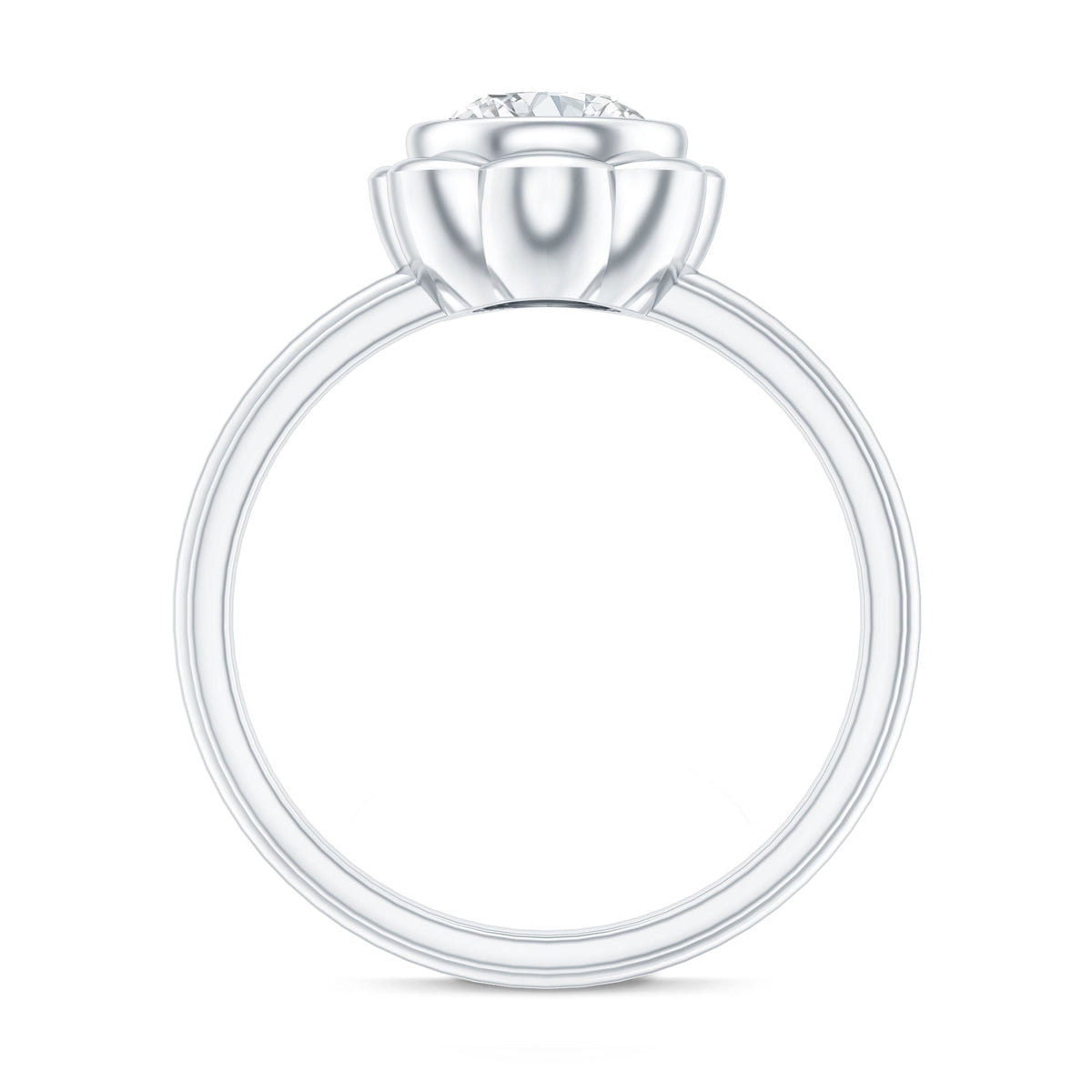 1.25 Carat Round Lab Grown Diamond Solitaire Engagement Ring