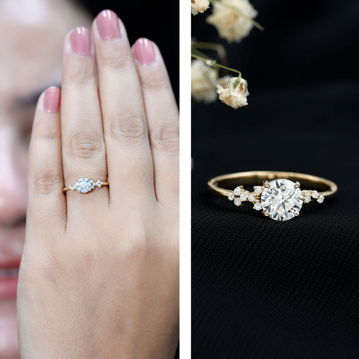 0.9 Carat Lab Grown Diamond Solitaire Engagement Ring