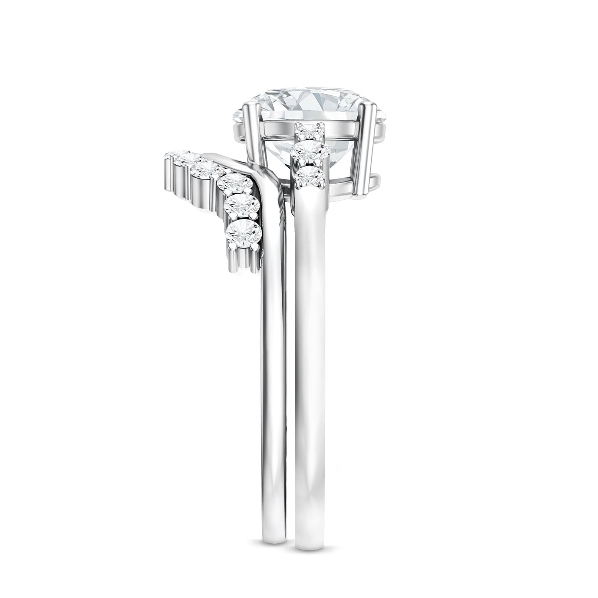 2 Carat IGI Certified Lab Grown Diamond Engagement Ring with Wedding Band