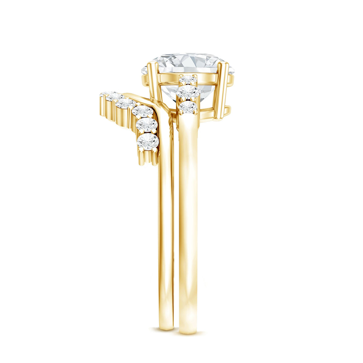 2 Carat IGI Certified Lab Grown Diamond Engagement Ring with Wedding Band