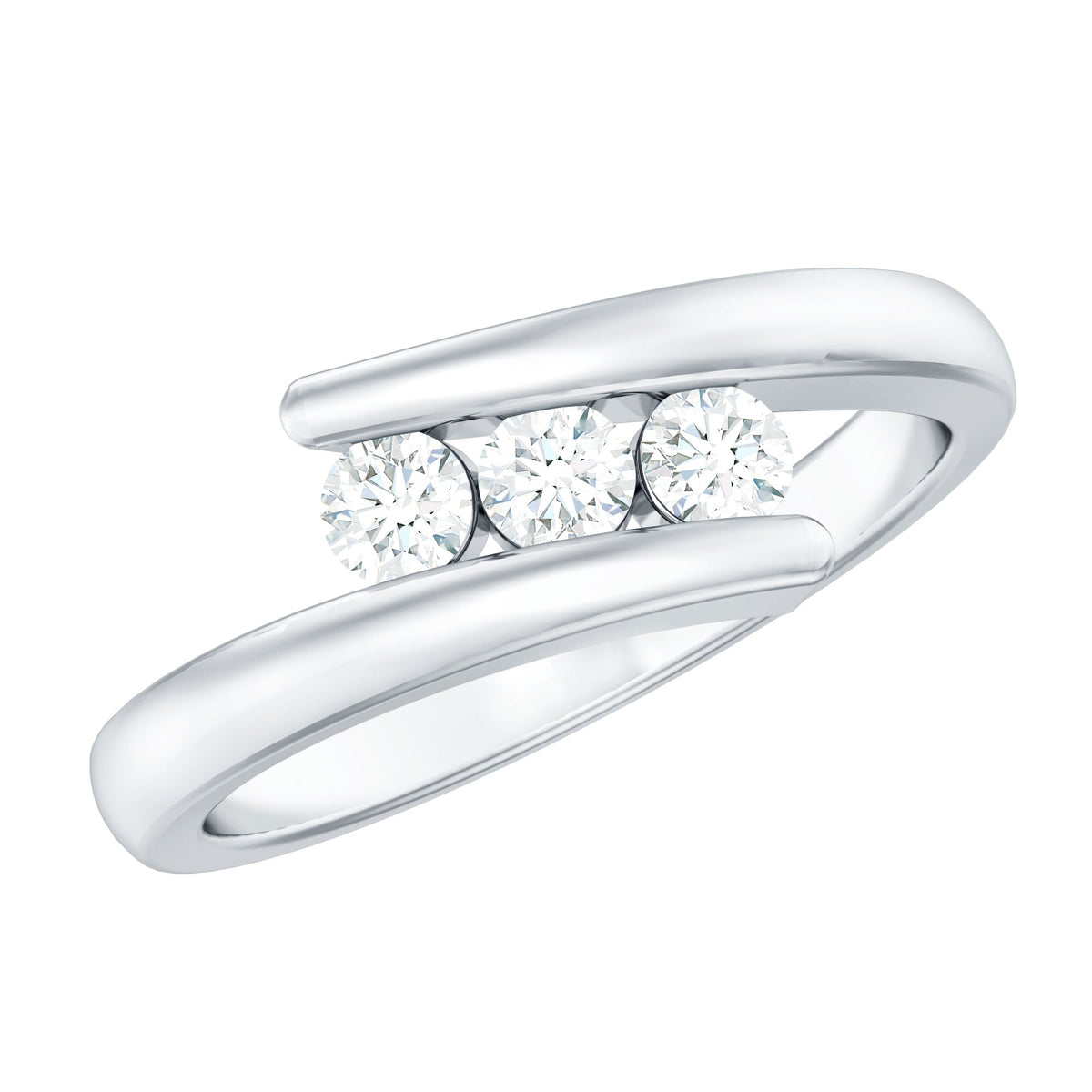 Certified Diamond Three Stone Promise Ring