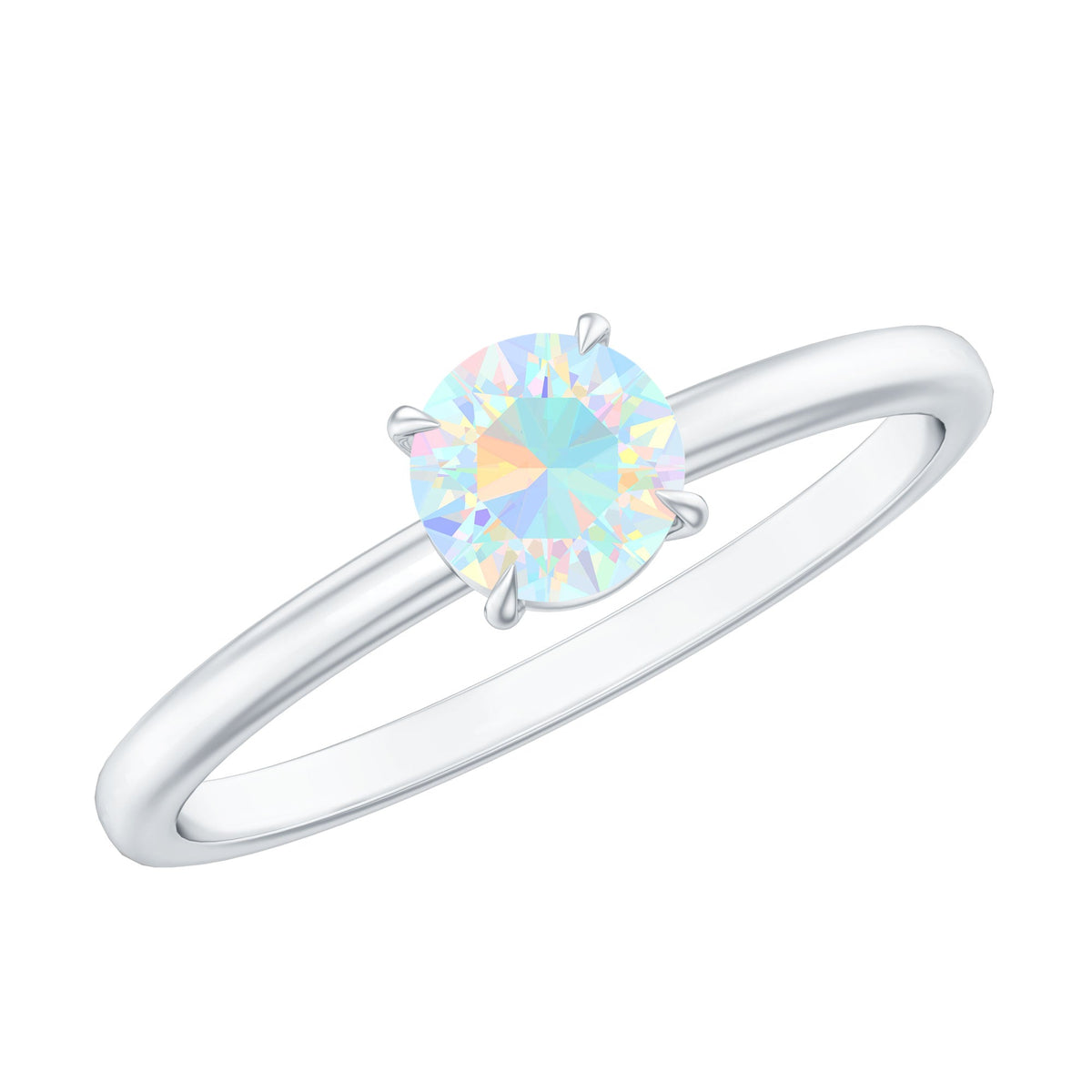 Certified Real Ethiopian Opal October Birthstone Ring