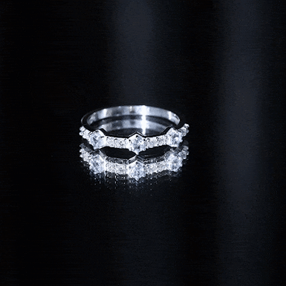 Aquamarine and Diamond Half Eternity Wedding Band for Women