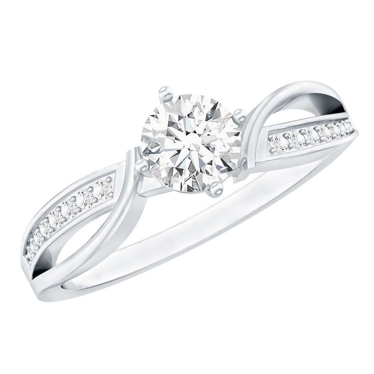 0.4 Carat Certified Lab Grown Diamond Infinity Engagement Ring