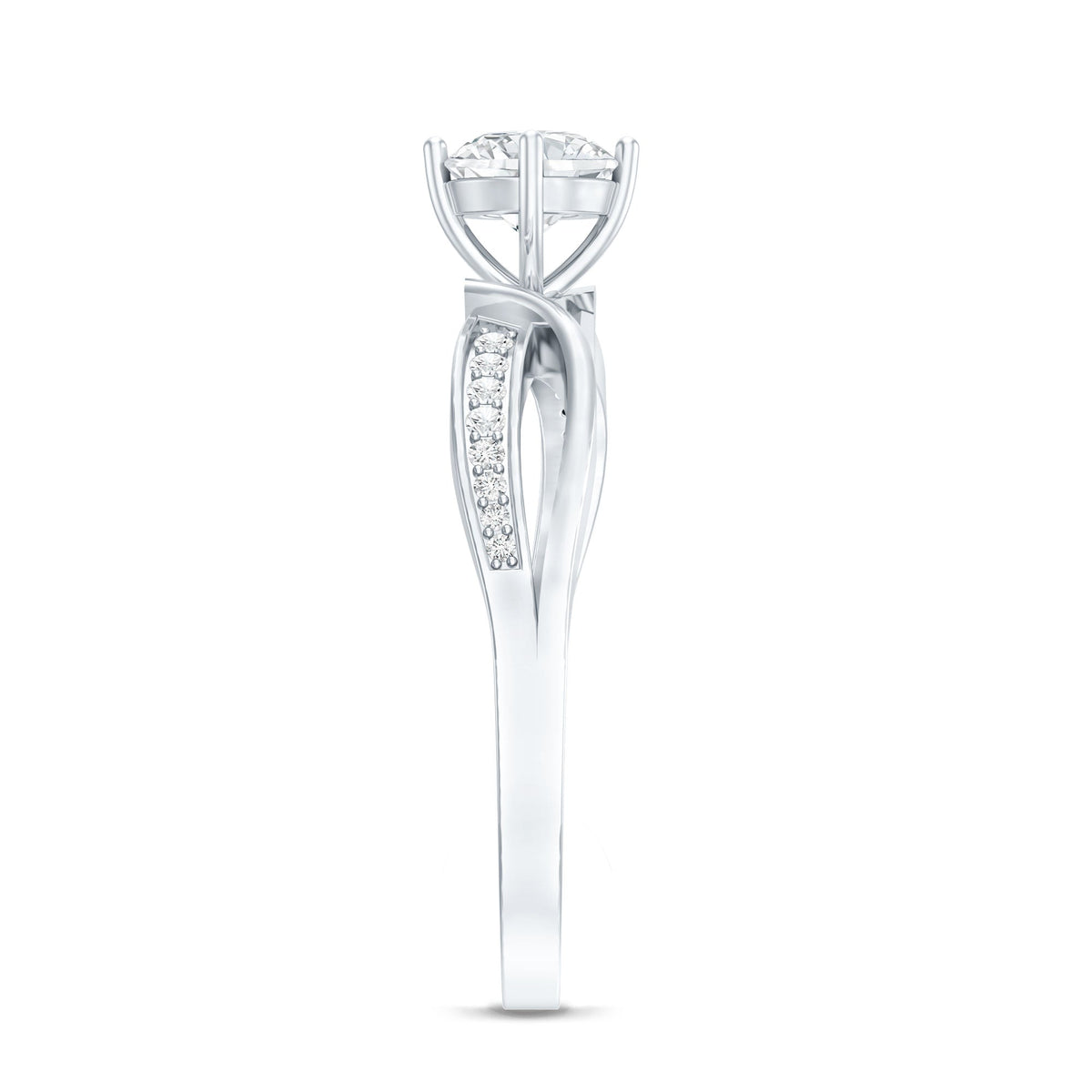 0.4 Carat Certified Lab Grown Diamond Infinity Engagement Ring
