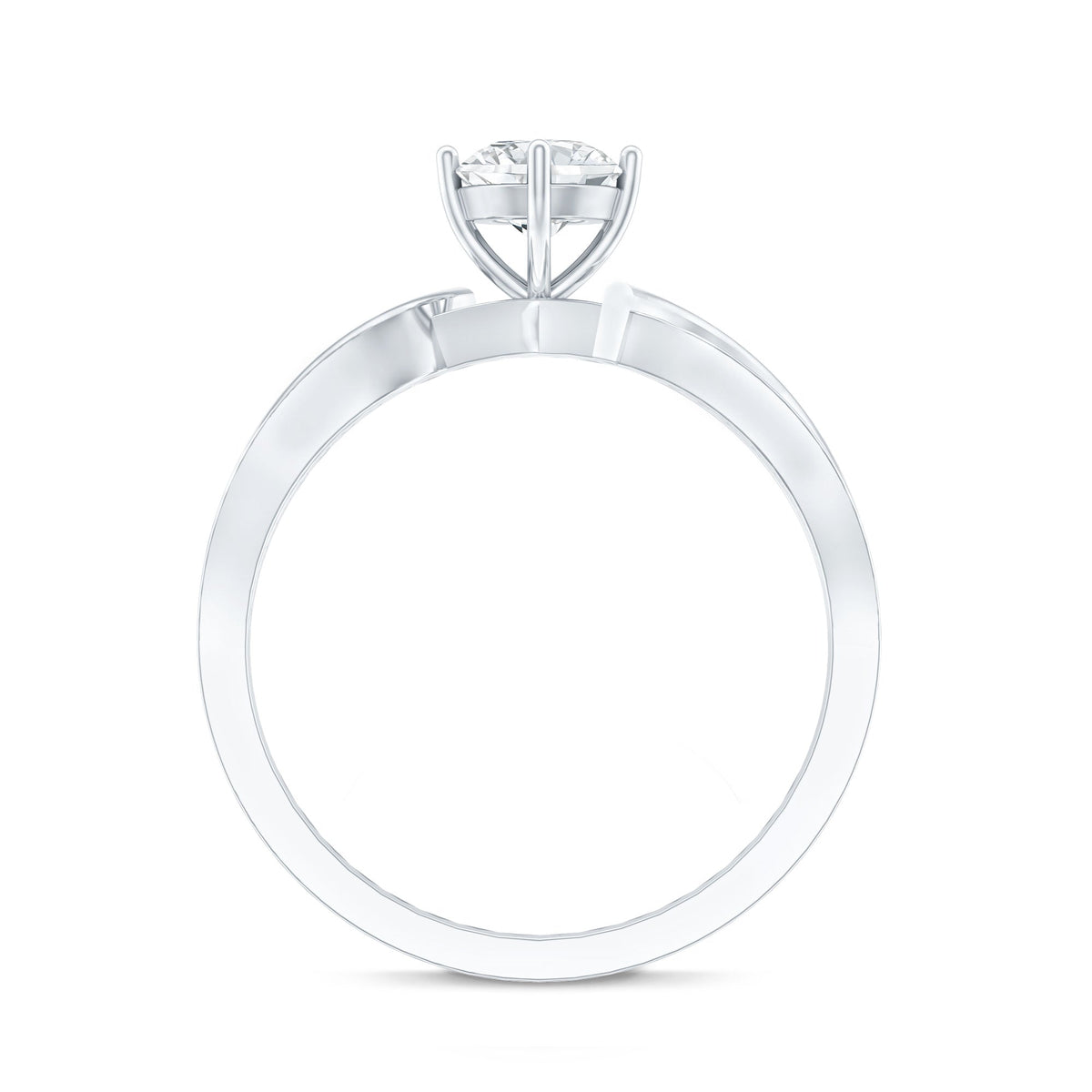 0.4 Carat Certified Lab Grown Diamond Infinity Engagement Ring