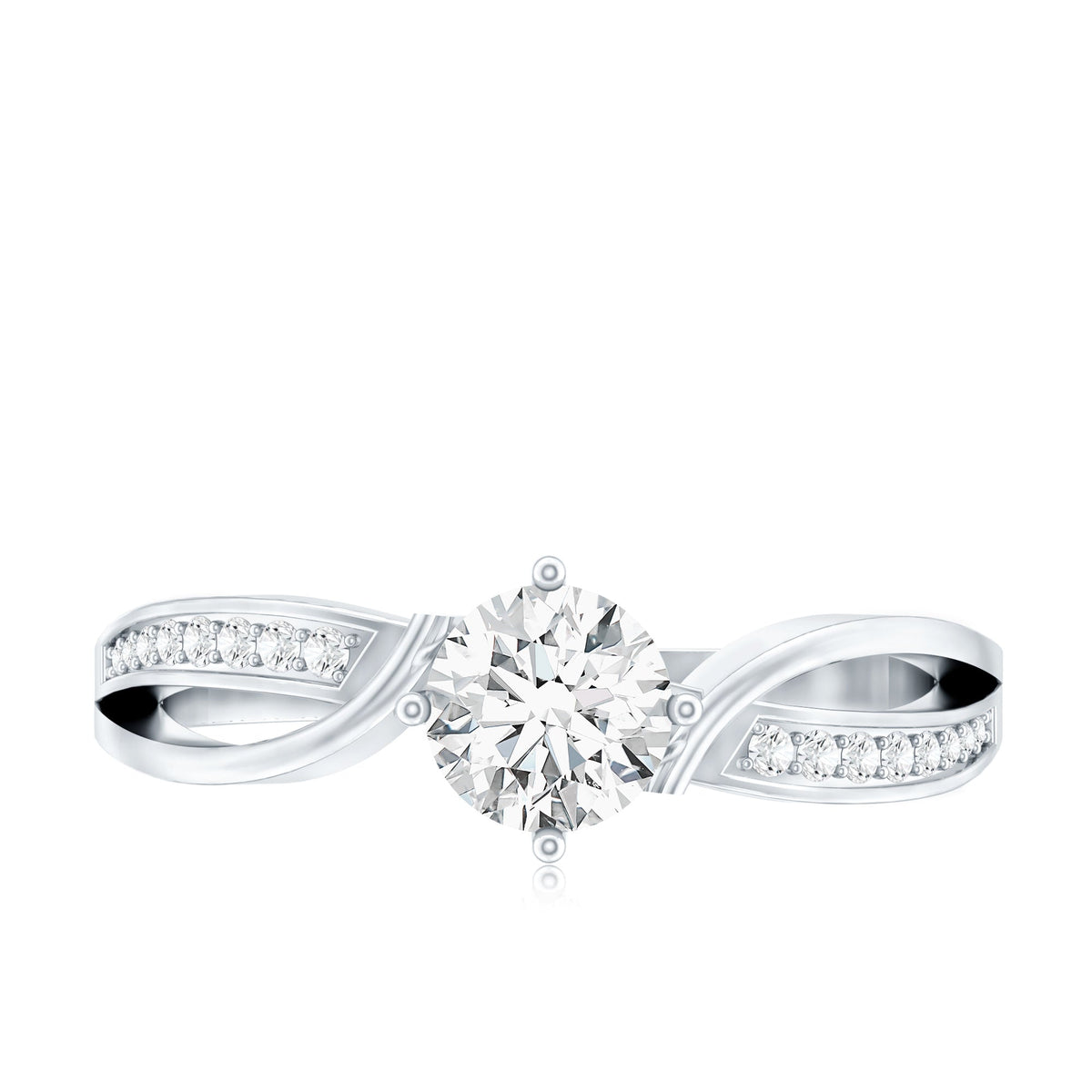 0.4 Carat Certified Lab Grown Diamond Infinity Engagement Ring