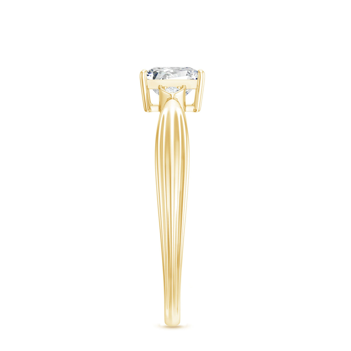 0.8 Carat Princess Cut Lab Grown Diamond Solitaire Promise Ring