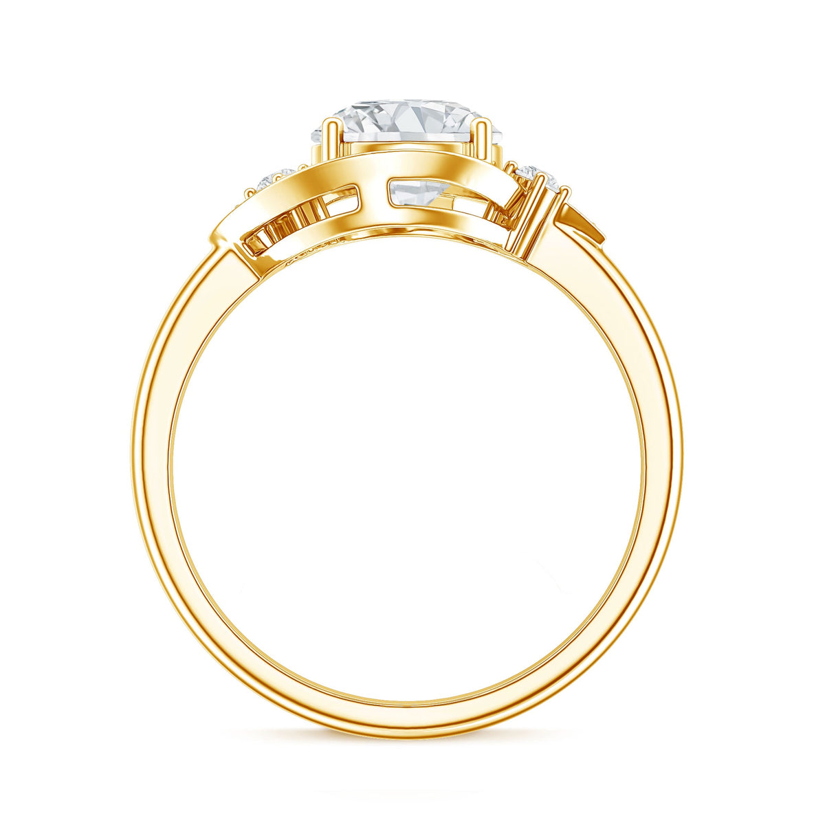 2 Carat Lab Grown Diamond Bypass Engagement Ring