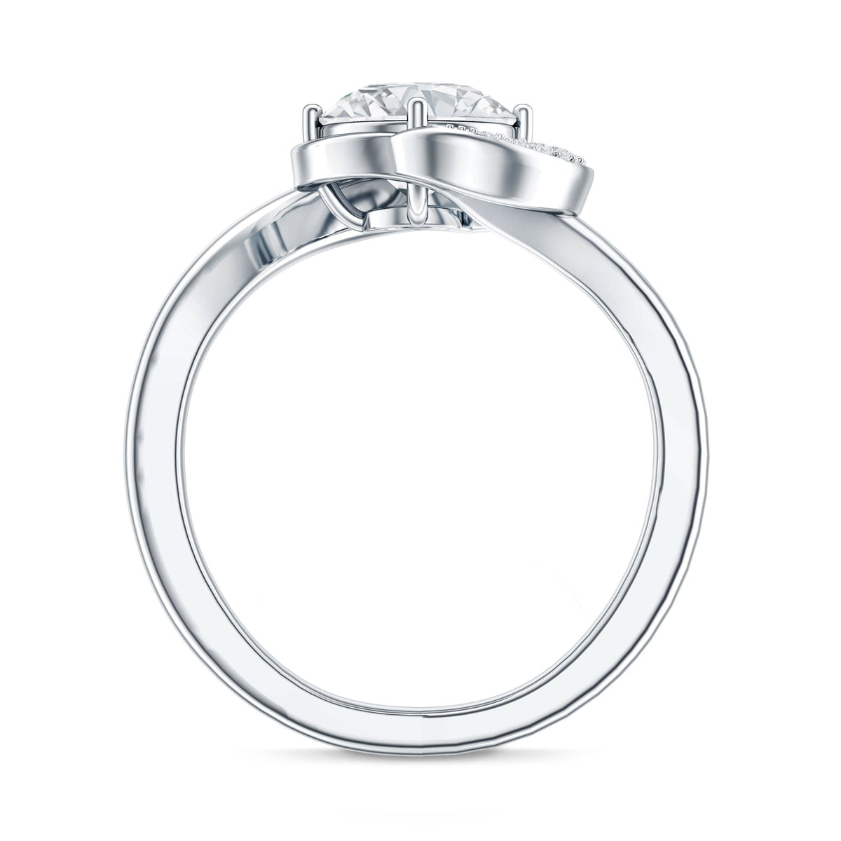 1.2 Carat Lab Grown Diamond Unique Engagement Ring For Her