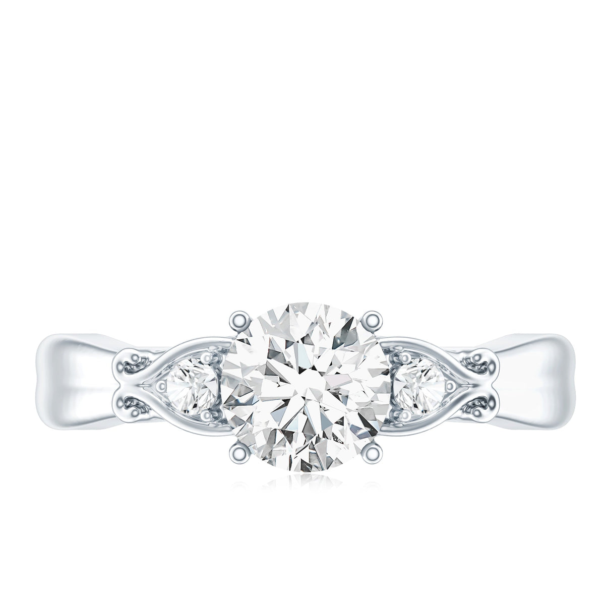 0.9 Carat Certified Lab Grown Diamond Engagement Ring