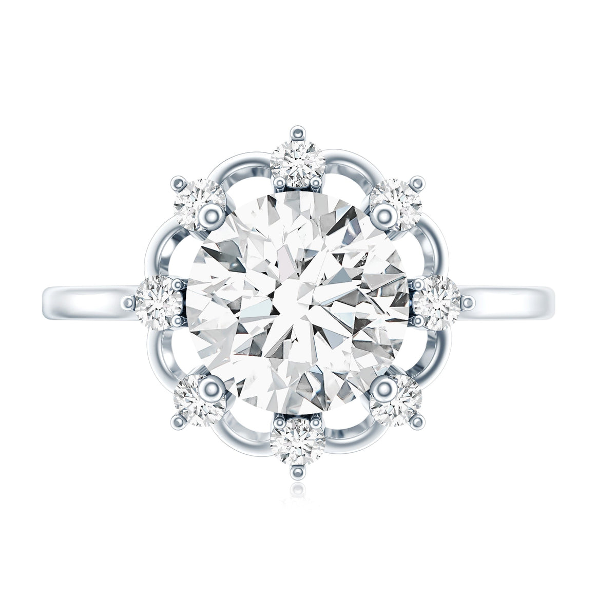2 Carat Lab Grown Diamond Statement Engagement Ring