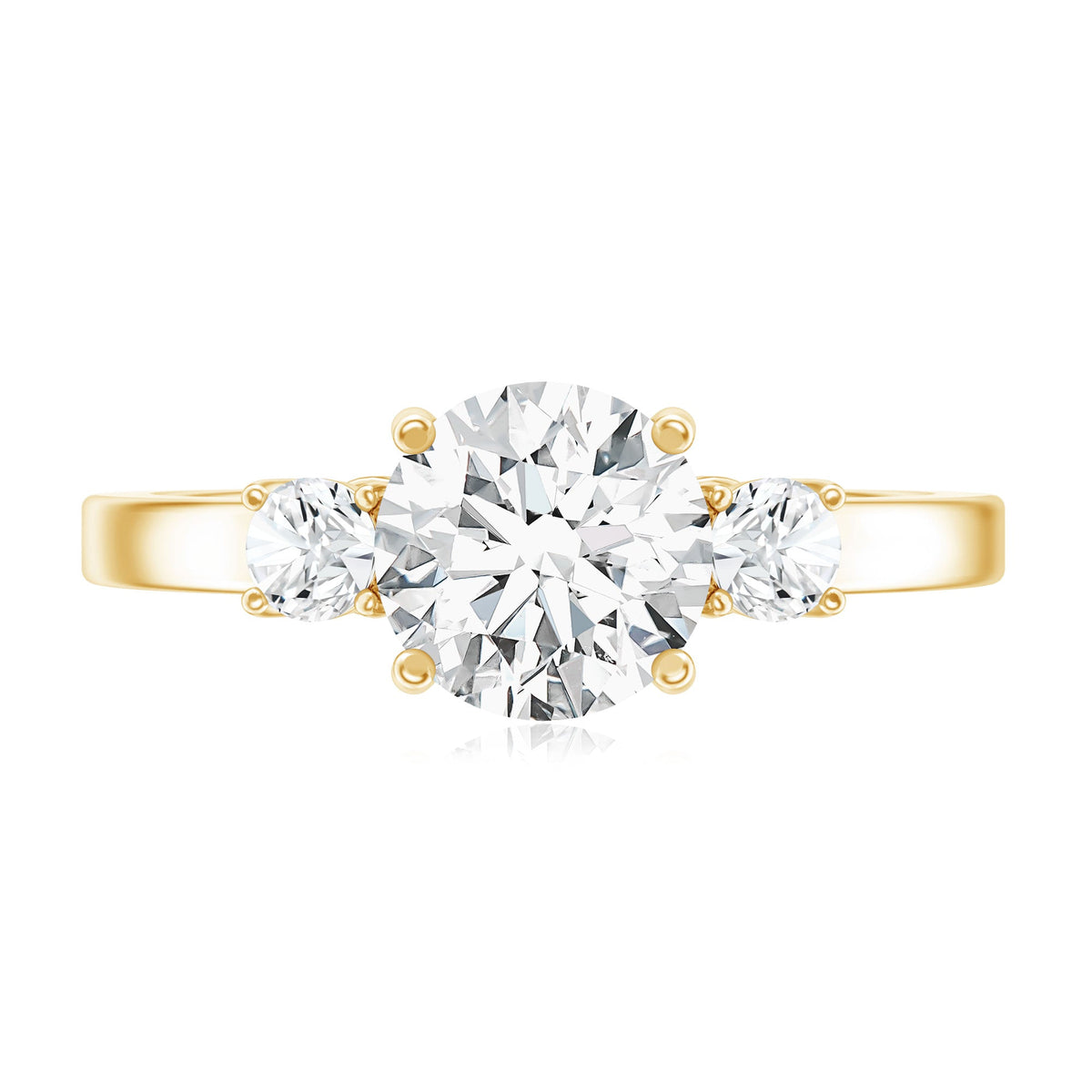 1.2 Carat Lab Grown Diamond 3 Stone Engagement Ring for Women