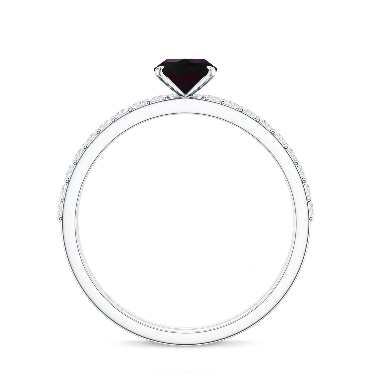 0.9 Carat Oval Cut Black Opal Wedding Ring Set With Diamond