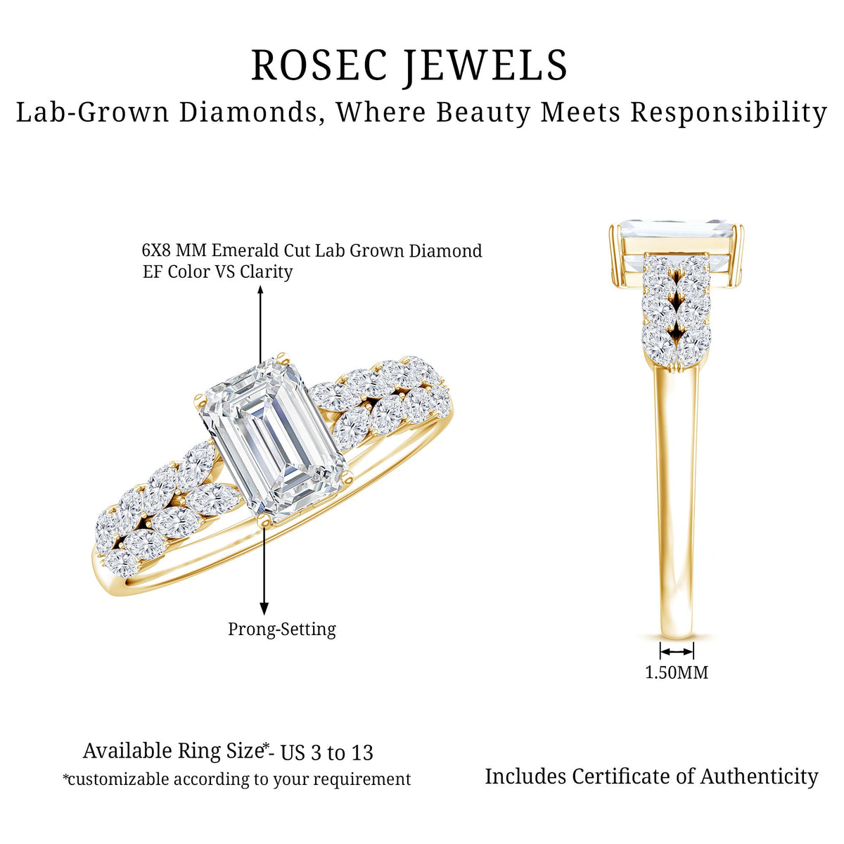 1.8 Carat Lab Grown Diamond Ring For Women With Certificate