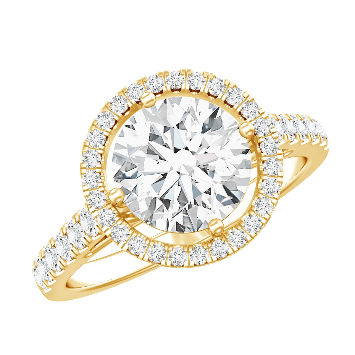 2 Carat Lab Grown Diamond Circle Engagement Ring