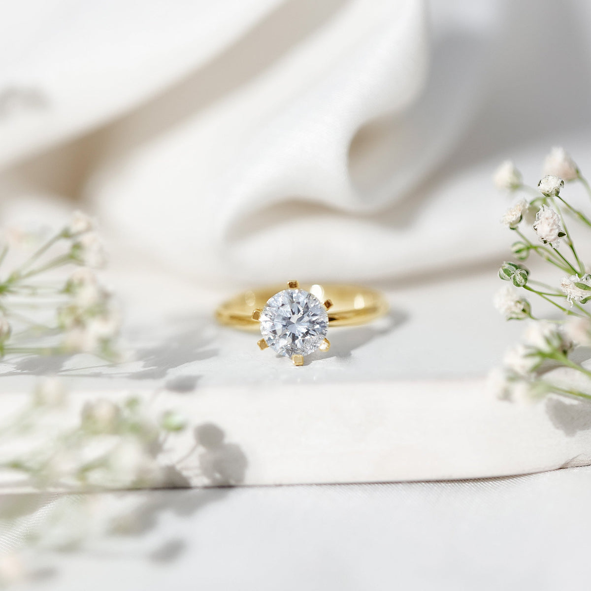 2 Carat Round Brilliant Cut Lab Grown Diamond Engagement Ring