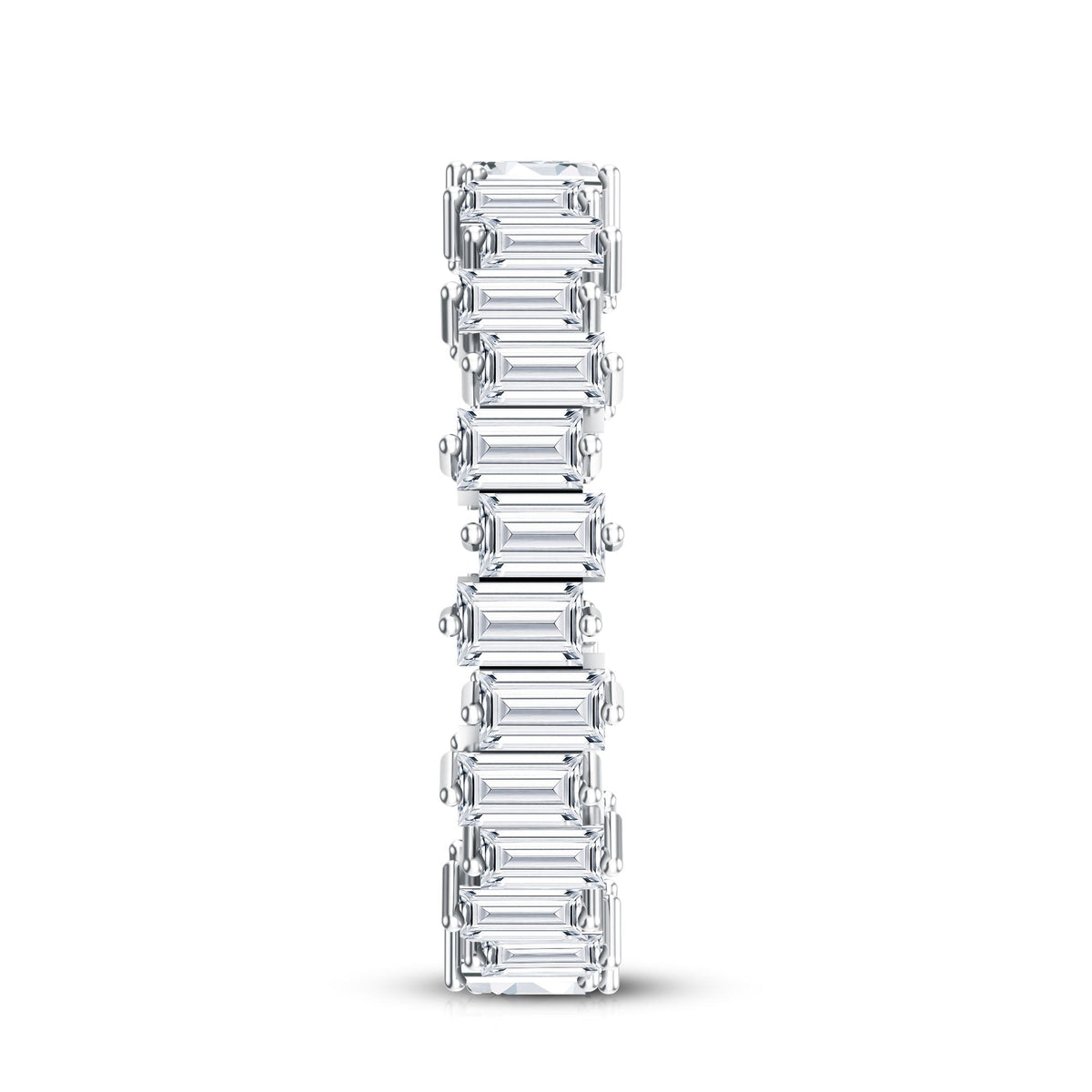 Baguette Shape Moissanite Eternity Wedding Band
