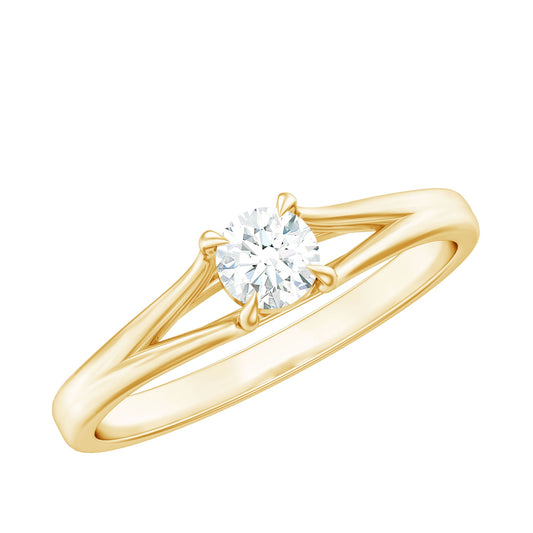 Certified Diamond Solitaire Ring in Claw Setting