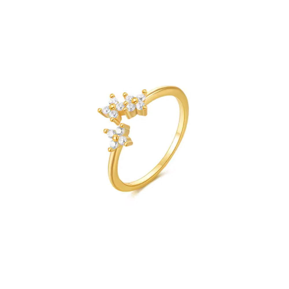 Radiance Unique Open Ring with AAAAA Cubic Zirconia