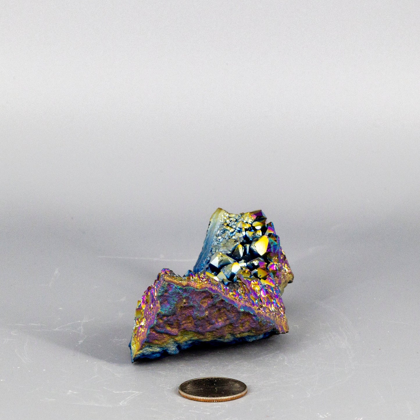 Rainbow Aura Quartz Cluster