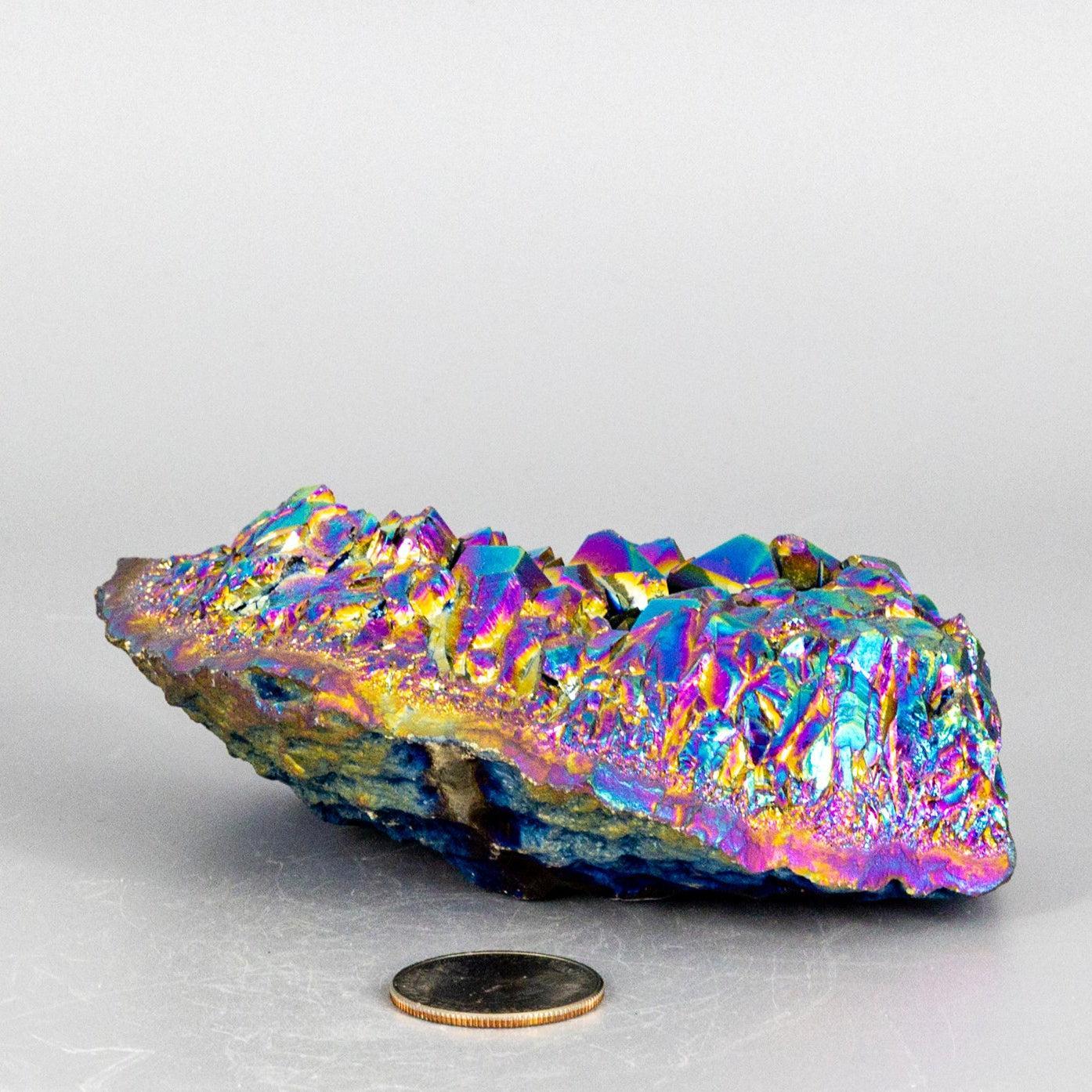 Rainbow Aura Quartz Cluster