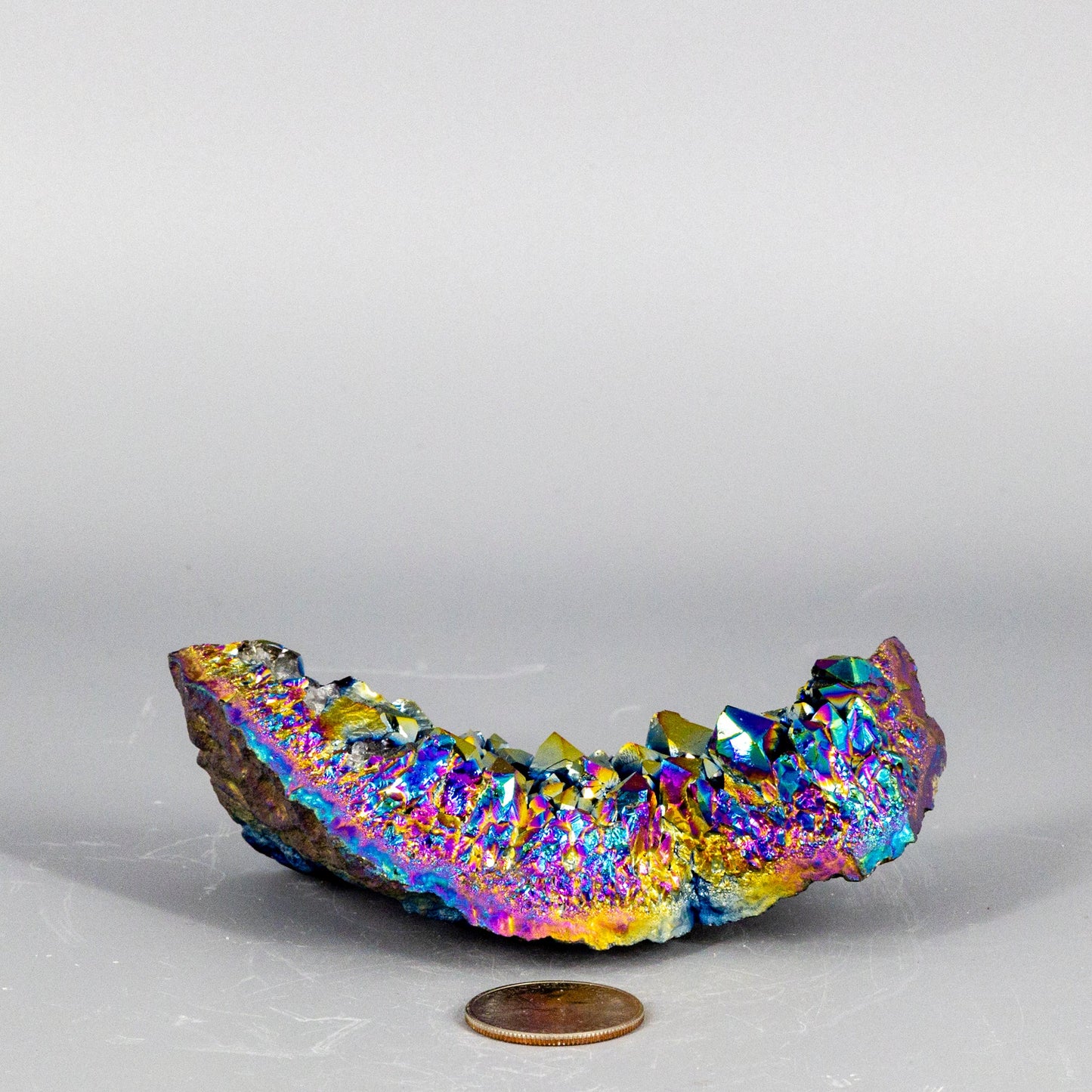 Rainbow Aura Quartz Cluster