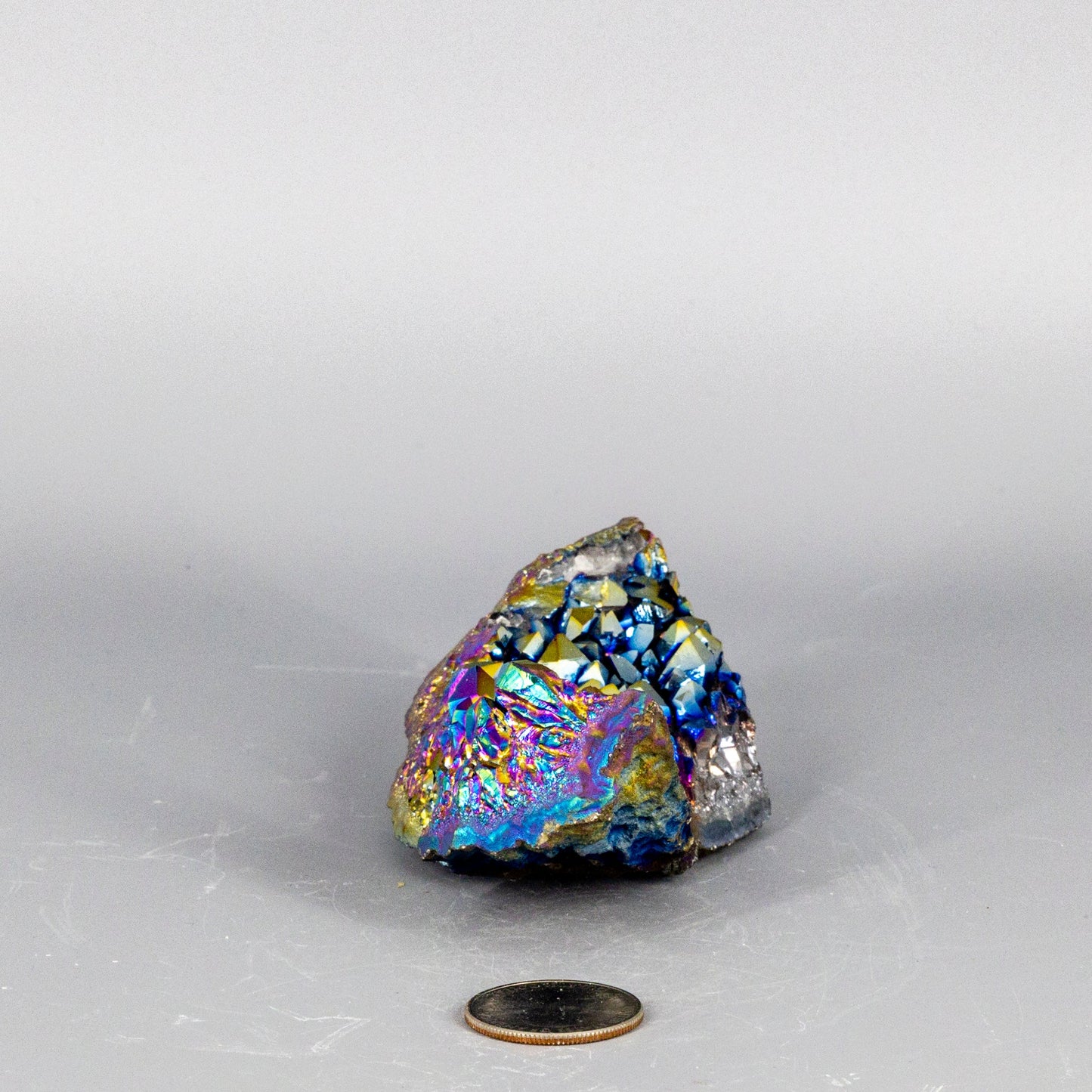 Rainbow Aura Quartz Cluster