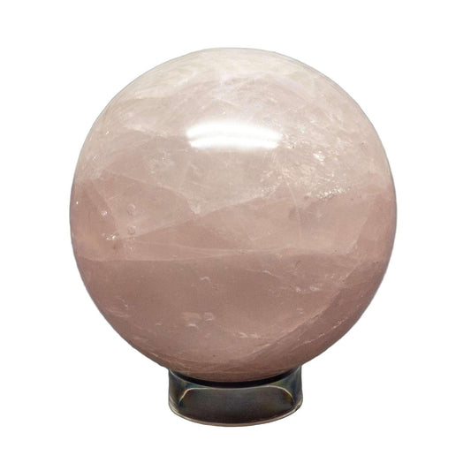 Rose Quartz Crystal Sphere Polished Heart